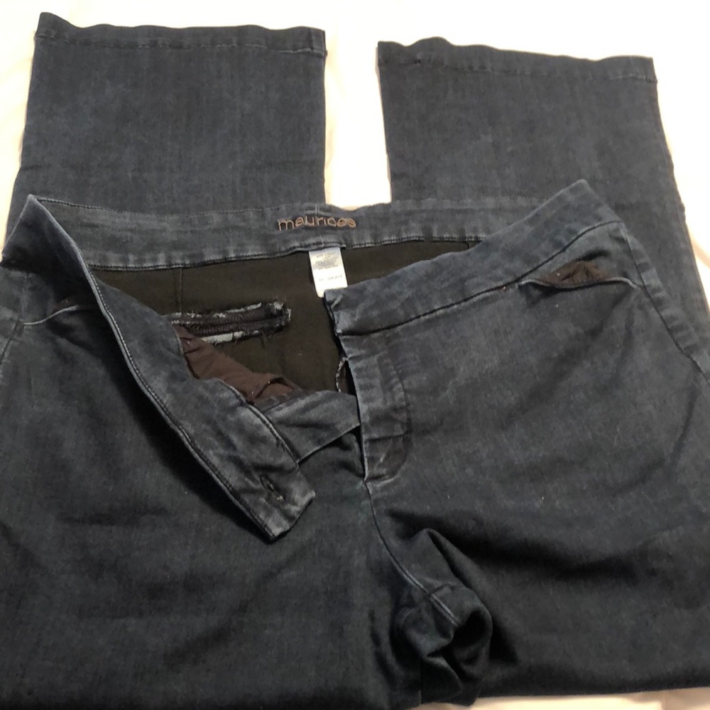 Maurices 18 short blue Jean dress pants